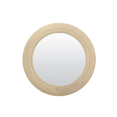 Piedre Natural Rattan Round Wall Mirror 109.5cm