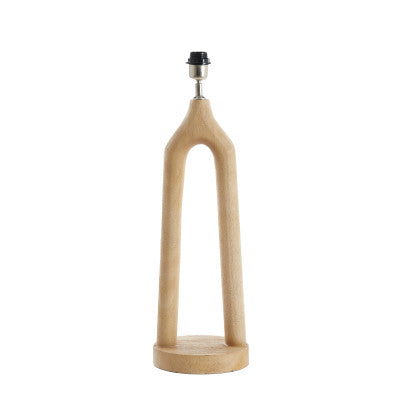 Xitta Matt Natural Wood Table Lamp Base