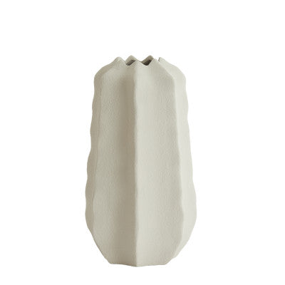 Arieiro Cream Ceramic Vase 34cm