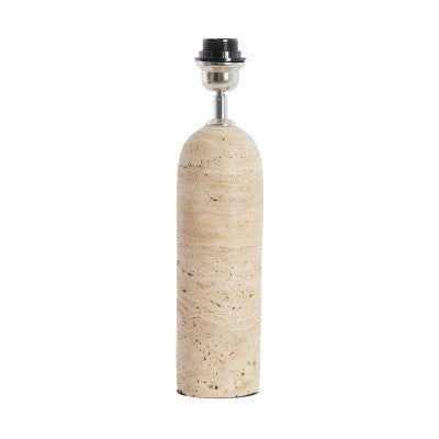 Malakai Sand Travertine Table Lamp Base 28cm