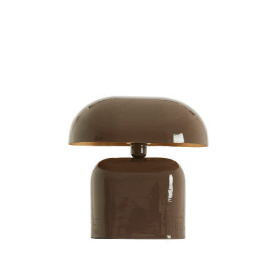 Todd Gloss Dark Brown Metal Table Lamp