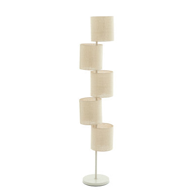 Benigno Beige Metal 5 Light Floor Lamp