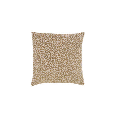 Safford Sand & Olive Green Animal Print Feather Filled Square Cushion 45x45cm