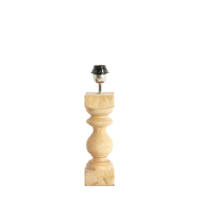 Cumani Natural Wood Table Lamp Base 36cm