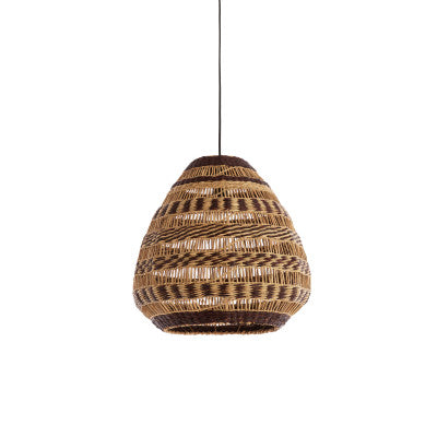 Soluna Natural & Brown Seagrass Pendant Light 47cm