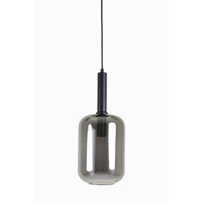 Lekar Black & Smoked Glass Pendant Light