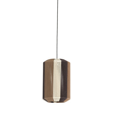 Kozana Brown & Cream Pendant Light 30cm