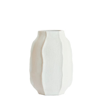 Saphira Matt White Vase 50cm