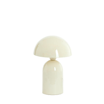 Tolima Gloss Cream Metal Table Lamp 35cm