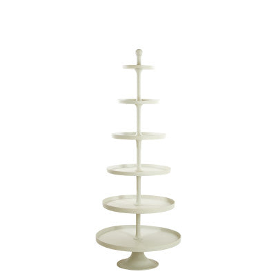 Hokksund Cream Metal 6 Tier Display Unit