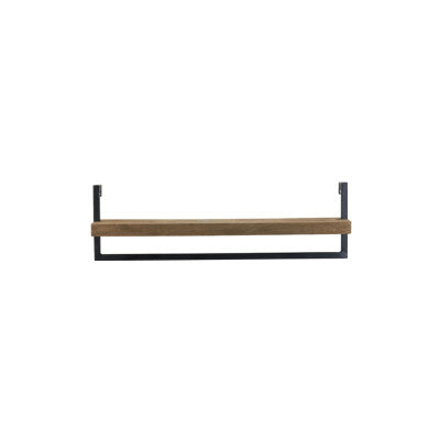 Maddison Dark Brown Wood Wall Shelf 80cm