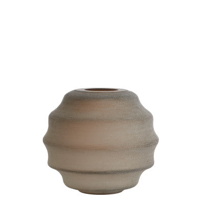 Nayoro Matt Light Brown Glass Vase 29cm