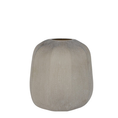 Pacengo Light Brown Glass Vase 32cm
