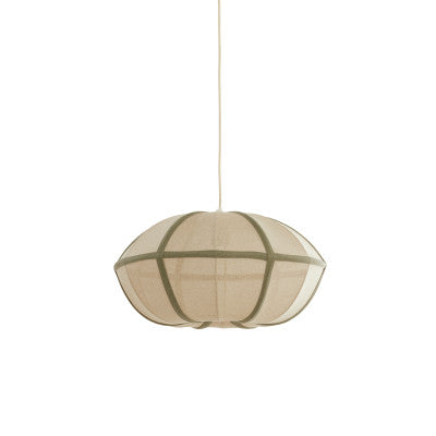 Mirelys Natural & Olive Green Pendant Light 49cm