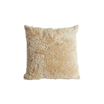 Javea Cream Textured Square Cushion 50x50cm