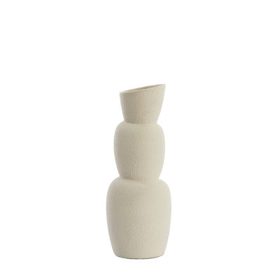 Aram Cream Ceramic Vase 37.5cm