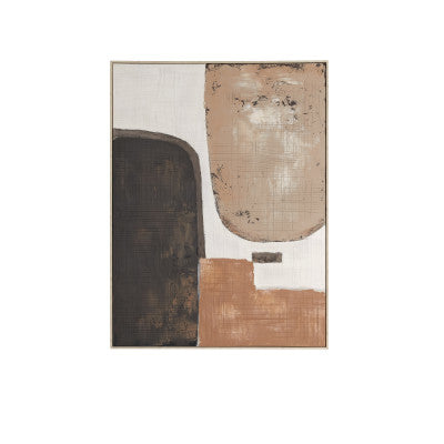 Zirelle Cream/Sand/Brown Abstract Wall Art