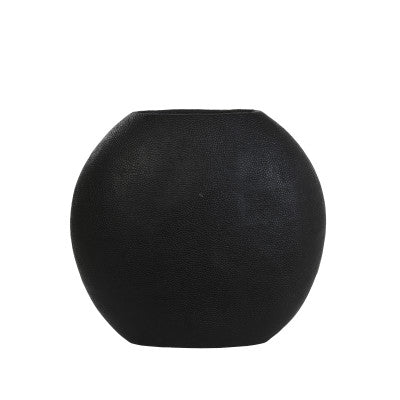 Rayskin Matt Black Vase