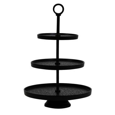 Lutek Black Metal 3 Tier Display Unit