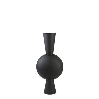 Kavandu Matt Black Metal Vase 81cm