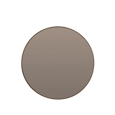 Espejo Brown Glass Round Mirror 116cm