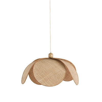 Lavrio Webbing Natural & Wood Pendant Light 60.5cm
