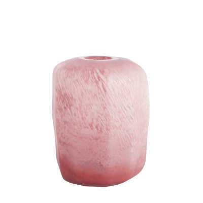 Pacengo Coral/Light Pink Glass Vase 42cm