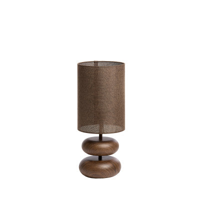 Danialo Dark Brown Wood Effect Table Lamp 50.5cm