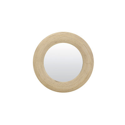 Piedre Natural Rattan Round Wall Mirror 71cm