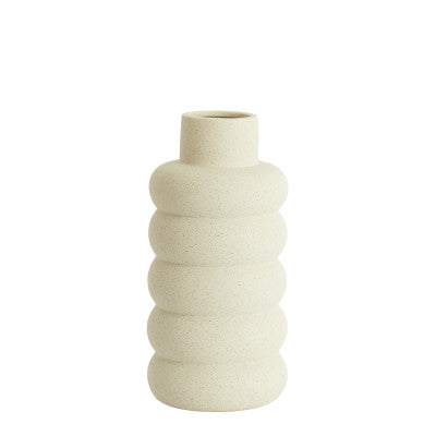 Triora Matt Cream Ceramic Vase 42cm