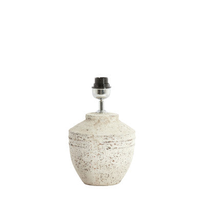 Toba Antique Grey Ceramic Table Lamp Base 30cm