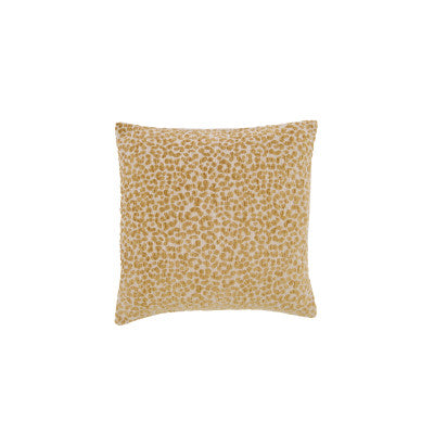 Safford Sand & Ochre Yellow Animal Print Feather Filled Square Cushion 45x45cm