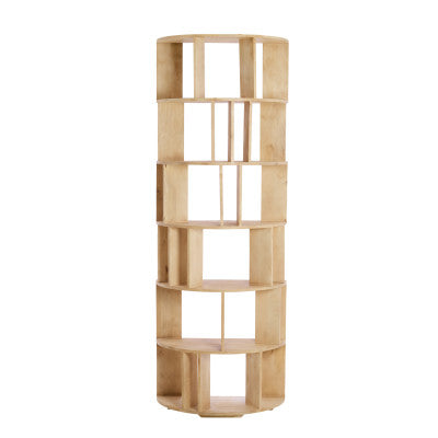 Limpya Matt Natural Wood Open Wall Cabinet