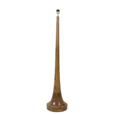 Jovany Oiled Brown Wood Floor Lamp Base
