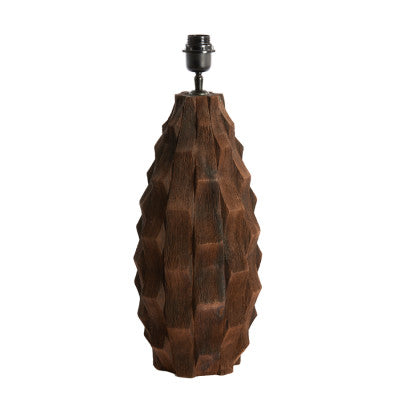 Takabe Chocolate Brown Wood Table Lamp Base 46cm