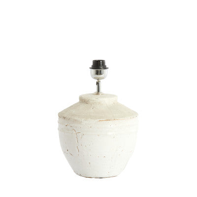 Toba Antique White Ceramic Table Lamp Base 35cm