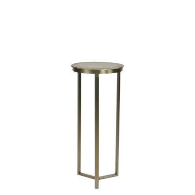 Retiro Light Gold Metal Plinth 81cm