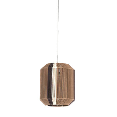 Kozana Brown & Cream Pendant Light 36cm