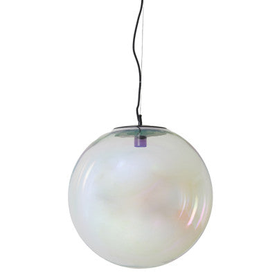 Medina Rainbow Glass & Black Pendant Light