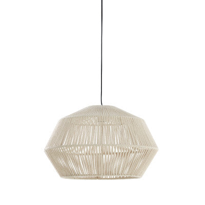 Deya Cream Metal Pendant Light 49cm