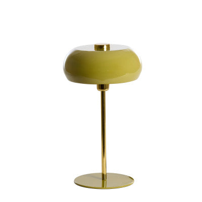 Surin Gloss Olive Green & Gold Metal Table Lamp