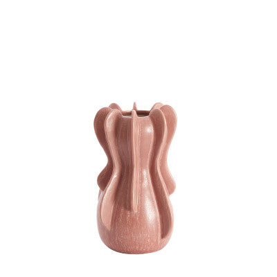 Magome Coral/Red Ceramic Vase 27cm