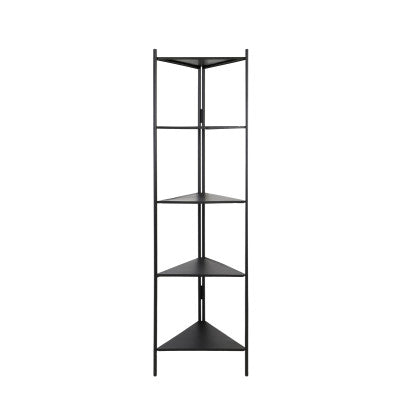 Black Metal Open Corner Display Unit