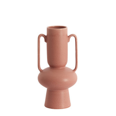 Otaru Coral/Red Ceramic Vase