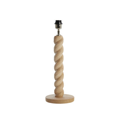 Nanno Matt Natural Wood Table Lamp Base