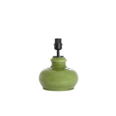 Verde Olive Green Glass Table Lamp Base 28.5cm