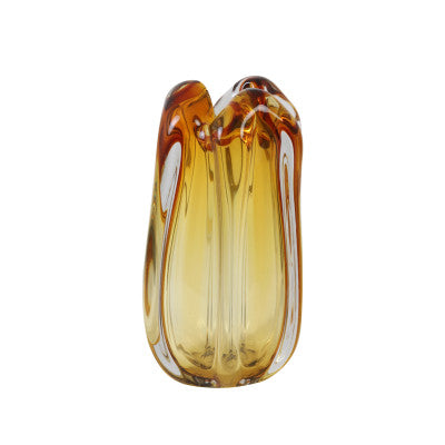 Murela Amber Glass Vase 28cm