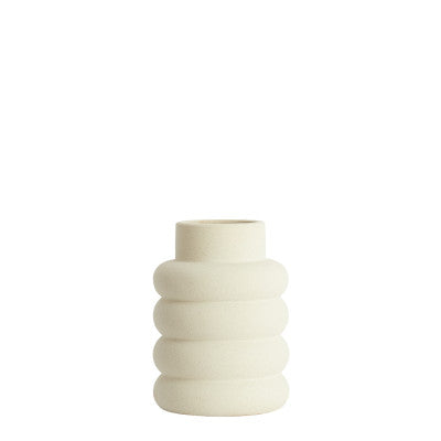 Triora Matt Cream Ceramic Vase 32.5cm