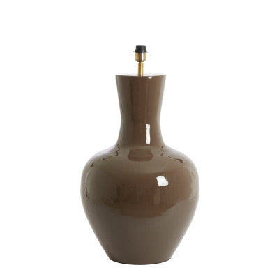 Nana Gloss Dark Brown Metal Table Lamp Base 69cm