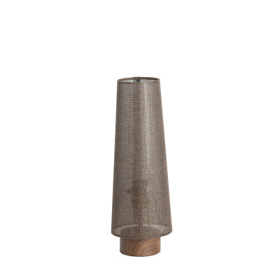 Howie Dark Brown Wood Effect Table Lamp 42cm